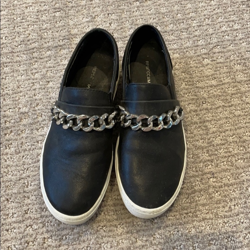 Black slide shoes